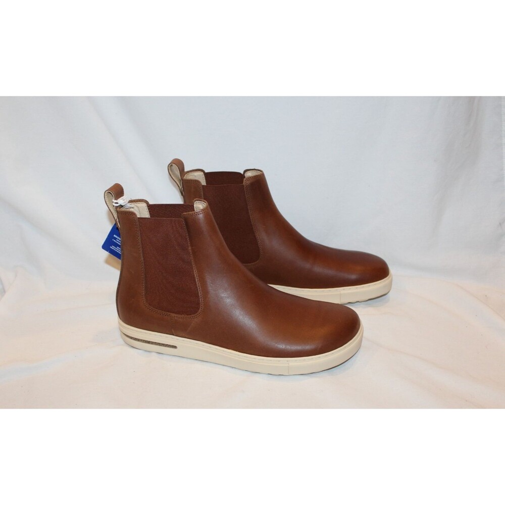 Birkenstock Men's Bend Leather Chelsea Cognac Boots EU 41 US 8-8.5 Reg NEW